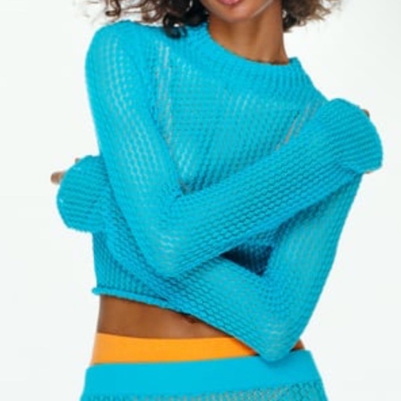 Zara 2-Piece Pointelle knit sweater and Skirt Set - Picture 8 of 12